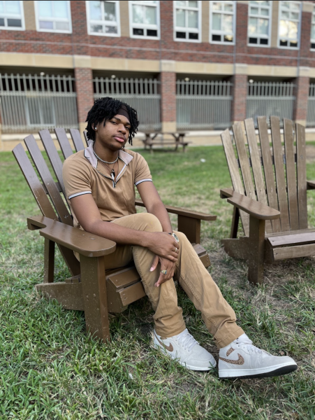 Biology freshman Nicholas Martin sits in the Residential Quad. Martin honed his
skills during meets all through his high school career.